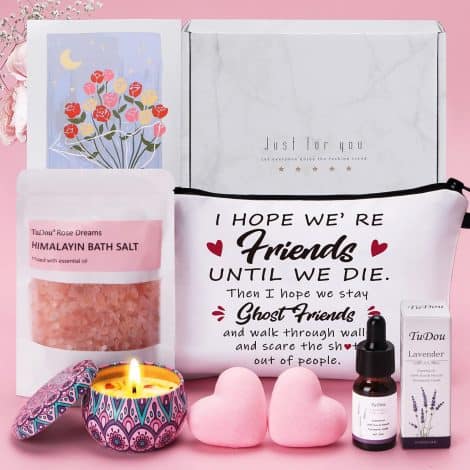 Personalized Self-Care Hamper: Thoughtful Birthday Treats for Female Best Friends, featuring Relaxation Spa Bath Set