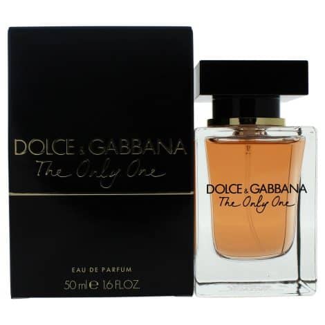 Dolce & Gabbana’s The Only One perfume, specially crafted for British women, now available in 50ml.