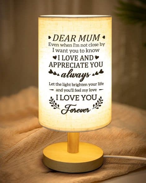 “Thoughtful Mother’s Day and Christmas presents for Mum: PRSTENLY Mum Table Lamps, ideal for birthdays and retirement.”