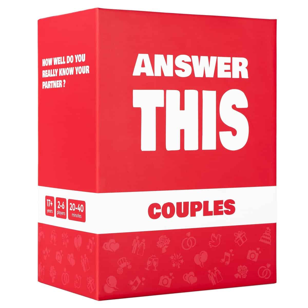 Answer This - Couples - How Well Do You Know Your Partner? - Relationship & Conversation Card Game for a Date Night or a Party - Cool Anniversary or Valentines Gift