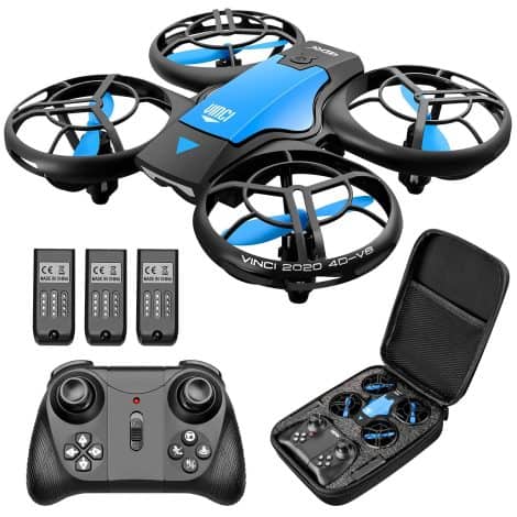 4DRC Mini Drone for Kids: Easy-to-use blue quadcopter with longer battery life, altitude hold, and various exciting features. Ideal for beginner pilots.