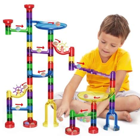 Educational LOYO Marble Run building blocks, a fun STEM toy for boys and girls aged 4-8+.