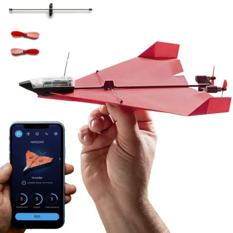 POWERUP 4.0 – The Ultimate Smartphone Controlled Paper Plane Kit, RC Controlled. Easy to Fly with Auto-pilot