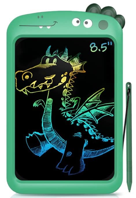 Green dinosaur Fogray Kids Toys 8.5″ LCD Writing Tablet – a fun and educational gift for 2-7 year old boys.