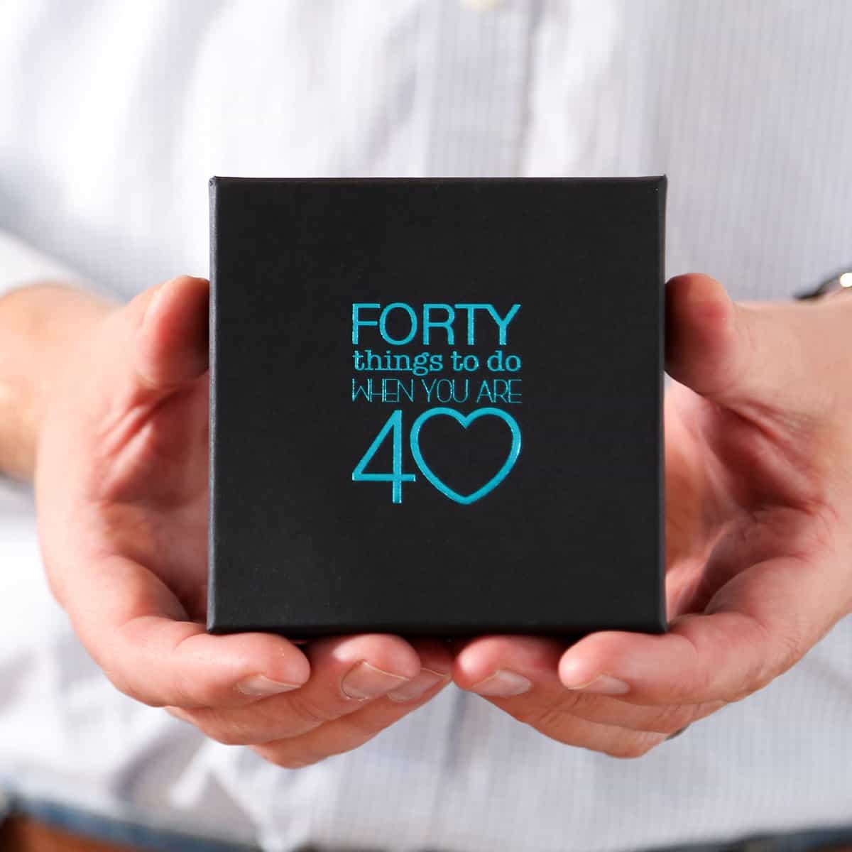 Forty Things To Do When You Are 40 - A 40th Birthday Gifts for women and men to make the celebrations last all year. 40th present for those soon to be 40 year olds who already have everything