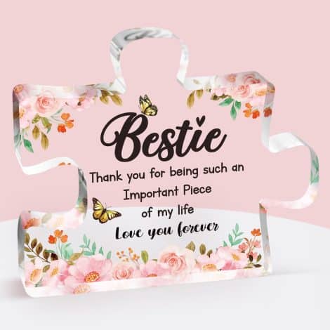 Acrylic Puzzle Plaque for Best Friends – Perfect Friendship Gift for Women, including Work Besties!