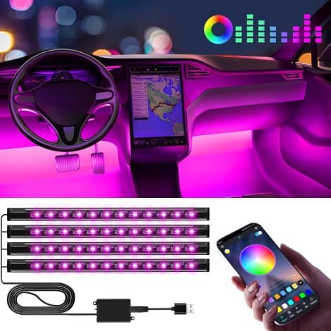 Winzwon LED Car Lights: Perfect accessories to brighten up your car atmosphere; ideal gifts for everyone.