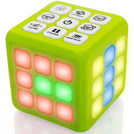 Tevo Cube-it Memory Game: Smart, blinking cube for kids to improve memory, brain power – ideal STEM toy.