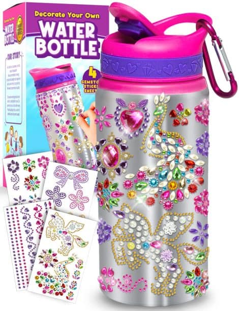 Create Your Own Water Bottle Craft Kits – Perfect Gifts for 7-year-old Girls, Fun Crafts for Kids.