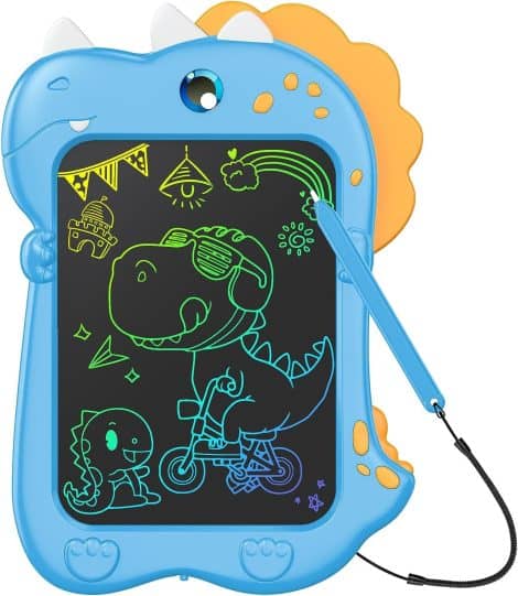 Dino Doodle Pad: Exciting LCD tablet, perfect for creative kids aged 3+. Ideal gift for birthdays!