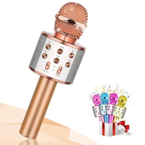 DEVRNEZ Microphone Toy – Perfect Gift for Girls Ages 3-13, Ideal for Birthdays and Special Occasions.