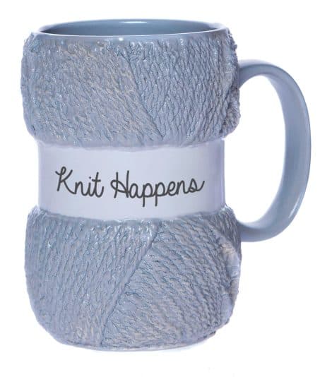 Boxer Gifts Knit Happens Knitting Mug – Perfect gift for knitting enthusiasts, holding 12oz of hot drinks.