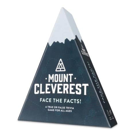 Mount Cleverest – Original Edition: The perfect fun trivia game to entertain both adults and kids on your travels.