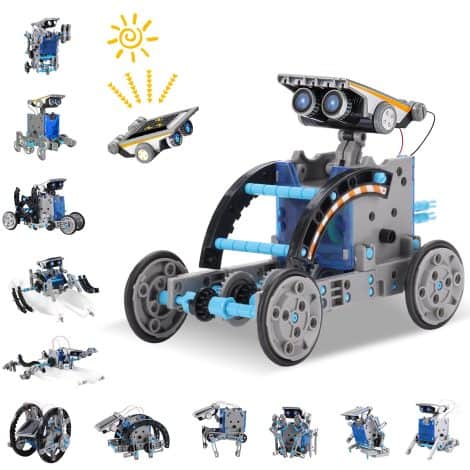 ACELIFE STEM Solar Robot Toy – A 12-in-1 educational science kit for kids aged 8-12 to build solar-powered robots.