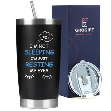 Christmas presents for men, including a humorous tumbler gift for those who have it all. Great for birthdays too!