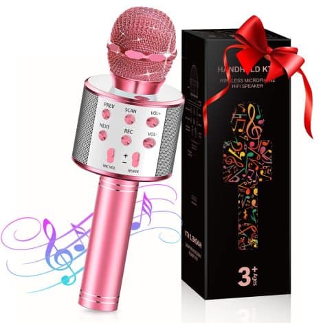 Karaoke Microphones for Kids: Perfect gifts for 3-10 year old girls and boys who love Frozen.