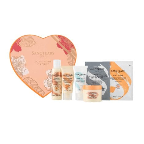 Sanctuary Spa Gift Set, Embrace Tranquility Vegan Beauty Bundle – Pamper Kit with Facial Treatment, Hydrating Lotions, Skin Exfoliator, Moisturizer, and Relaxing Bath Essentials – Perfect for Her Special Day.