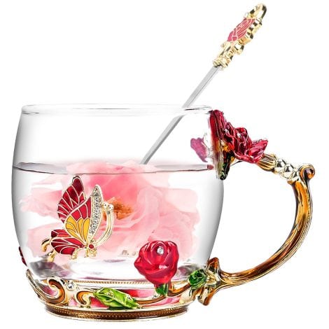 Butterfly Enamel Mug – Perfect Christmas or birthday gift for Mum, wife, or any special woman.