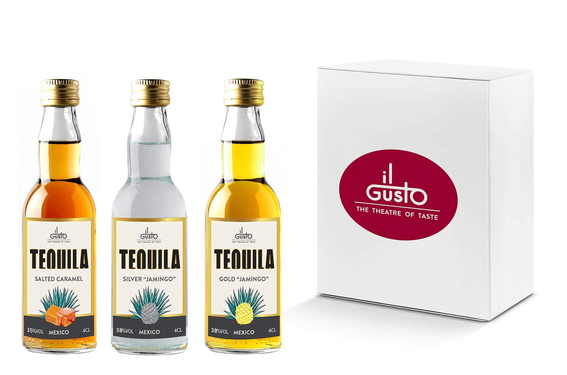 Tequila Gift | Miniature Box - Pack of 3 | 60ml | 38%