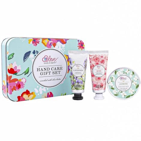 Women’s Handcare Travel Gift Set – Compact Hand Cream Kit with Rose Lotion, Jasmine Scrub, Repair & Moisturize for Dry Hands. Perfect for Mother’s Day.