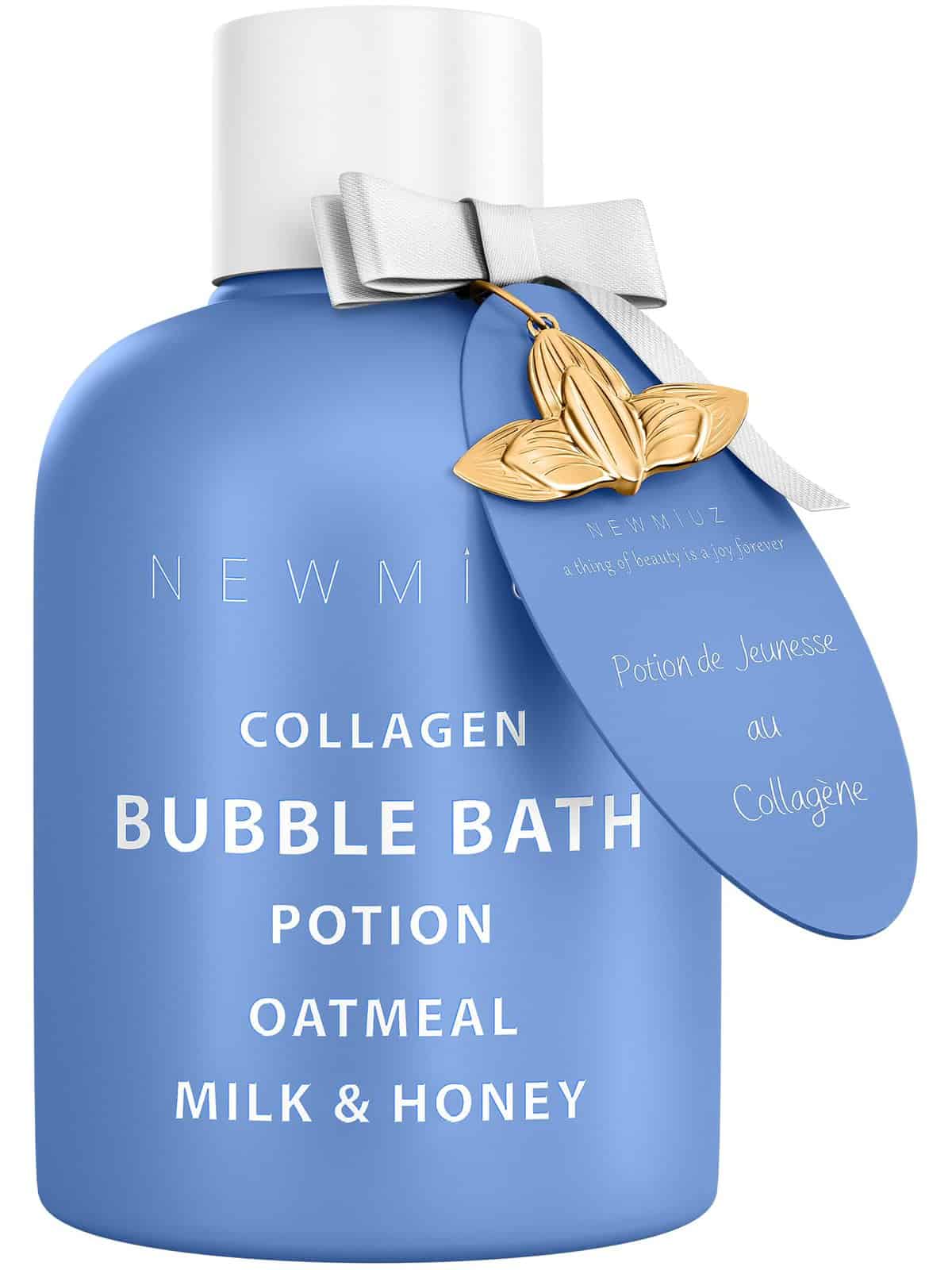 Collagen Bubble Bath - Long Lasting Bubbles Luxury Foaming Bath - Oatmeal Milk Honey - Moisturizing Relaxing Stress Relief Calming Self Care Spa Gift for Women Birthday Gifts Christmas