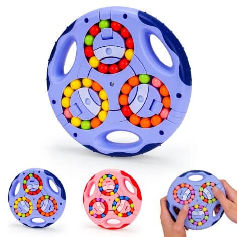 IQ Puzzle Educational Toys, Large Rotating Magic Bean Cube – Engaging Finger Cube Games for Stress Relief, Ideal Gift for Children and Adults.