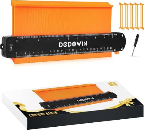 DODOWIN Christmas Gifts for Him, a handy contour gauge for woodworking and flooring cutting, perfect for Dad, Grandad, or your husband’s birthday or anniversary.