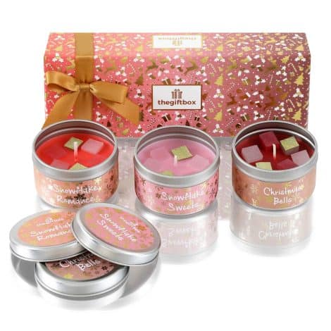 The Glitterfrost Women’s Gift Box: Scented candles, ideal for Mum, Christmas, anniversaries, birthdays – a perfect present.