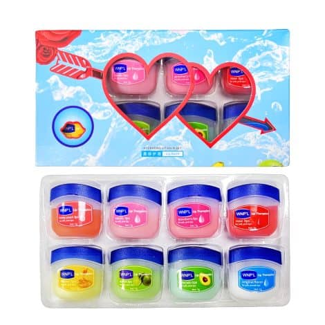 Lip Balm Combo: 8 Packs of Nourishing Lip Moisturizer for Women and Girls with Dry, Chapped Lips.