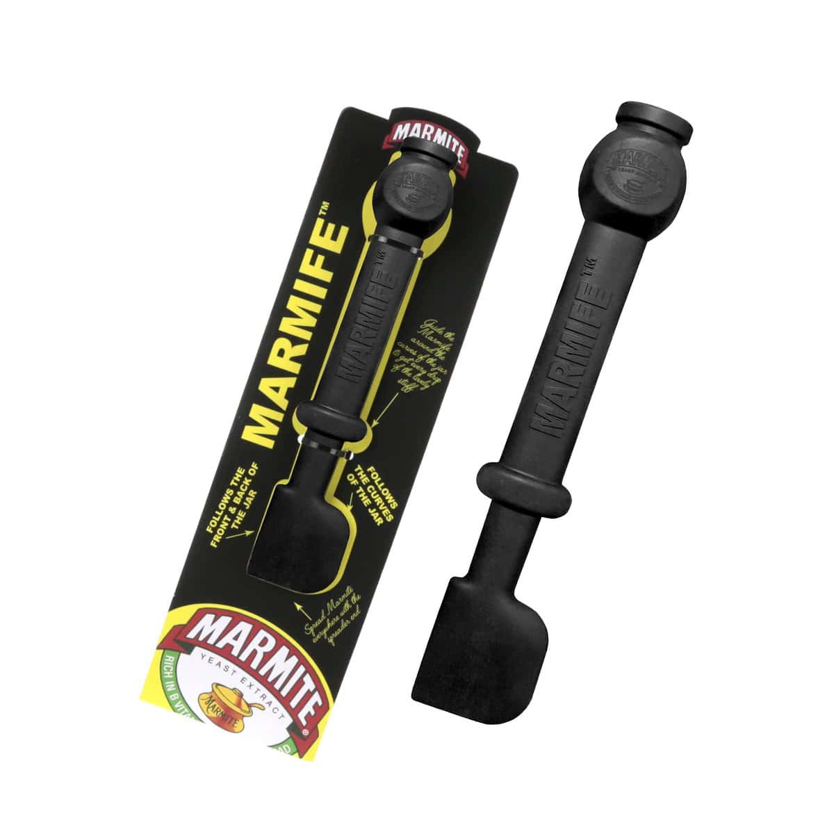 Official Marmite Gifts - 'Marmife' Knife Spreader & Jar Scraper Tool - Handy Marmite Merchandise Specially Designed for Marmite Jars - Fun Stocking Filler Gifts