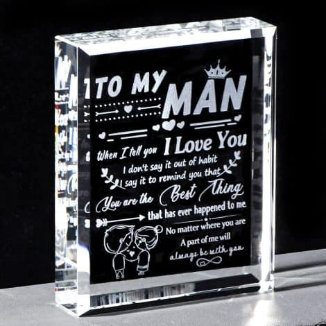 “CherishMe Collection: Romantic Gifts for Your Man! Unique crystal keepsakes for special occasions like birthdays, anniversaries, and Valentine’s Day.”