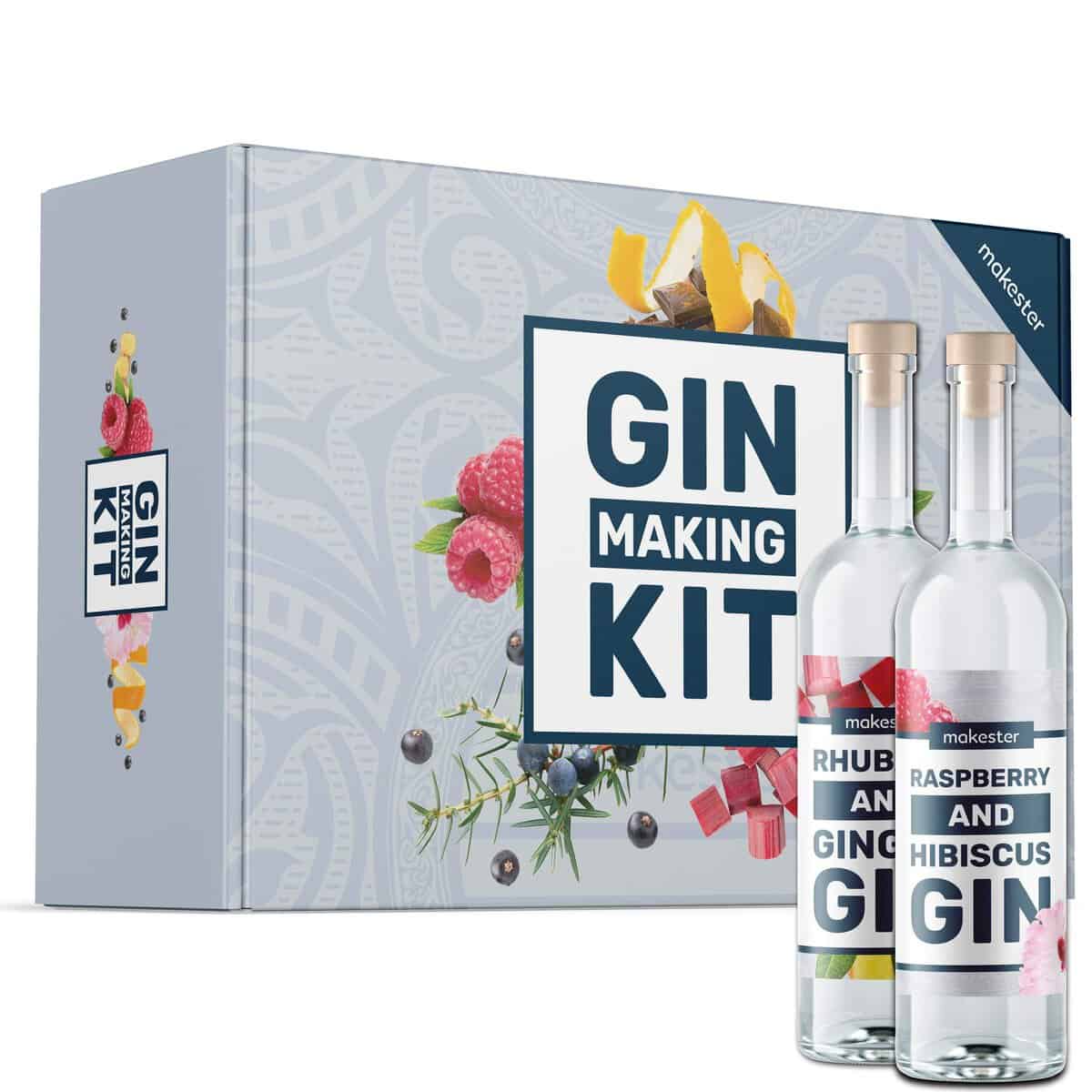 Gin Making Kit - Make Your Own Pink Gin, Raspberry & More - Gift Idea For Christmas or Birthday - Craft Kits By Makester