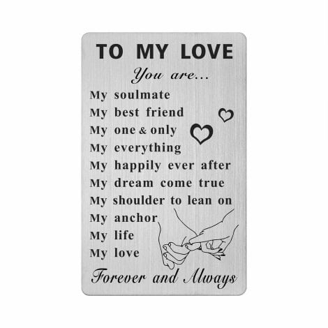 FALOGI Wallet Card, 10 Reasons I Love You – Perfect Soulmate Gifts for Your Girlfriend or Wife