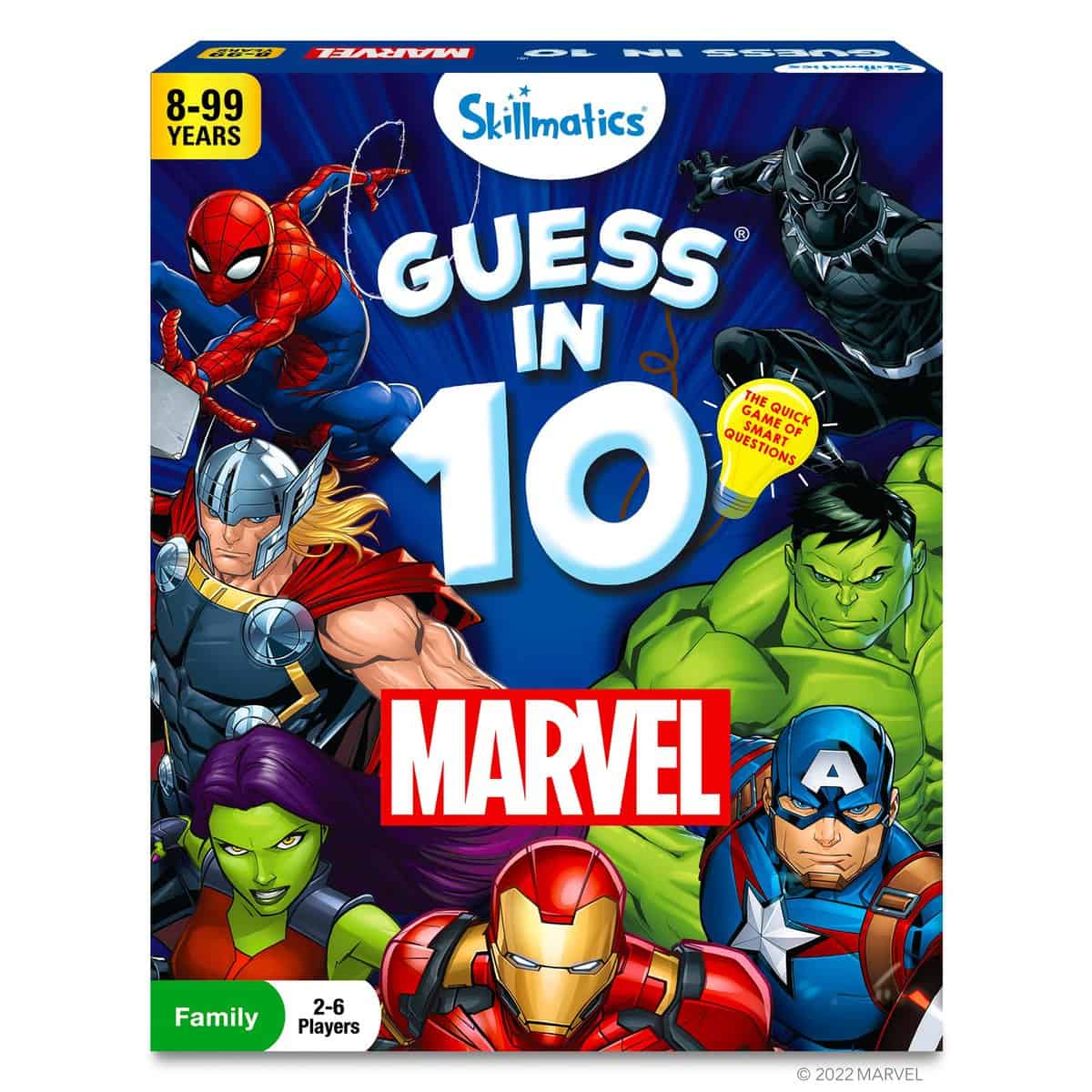 Skillmatics Card Game - Guess in 10 Marvel, Perfect for Boys, Girls, Kids, Teens, Adults Who Love Board Games, Toys, Avengers, Spiderman, Iron Man, Gifts for Ages 8, 9, 10 and Up