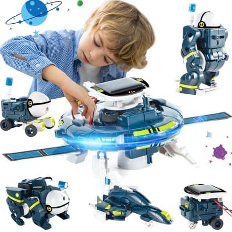 “Transforming Solar Space Robots: Fun DIY Science Kits for Boys and Girls, Ideal for Ages 8-12”