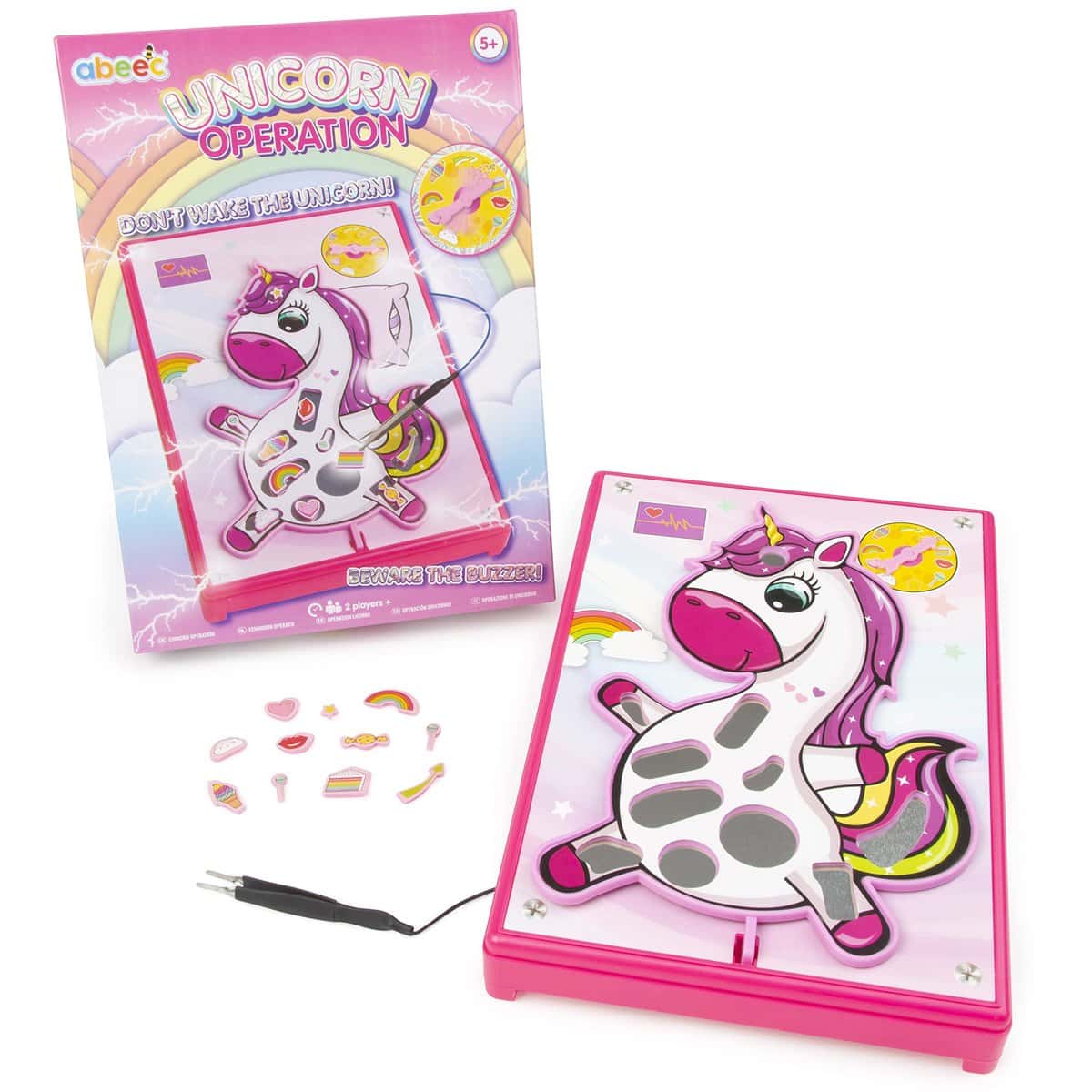 abeec Unicorn Operation - Kids Board Games - Unicorn Toy For Girls – Remove The Body Parts Or Face The Buzzer - Unicorn Gifts For Girls - Board Games For Girls