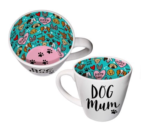 WPL Presents Inside Out Dog Mum Mug with Gift Box – Perfect for British dog mothers!