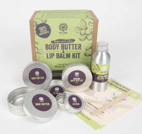 Create your own Body Butter and Lip Balm set, an ethical, vegan beauty gift for teenage girls.