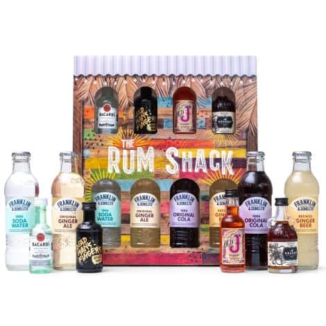 Flavoured Rum Gift Set – includes Dead Mans Fingers Rum, Kraken, Bacardi White Rum, and more. Perfect for Men’s birthdays and Christmas.