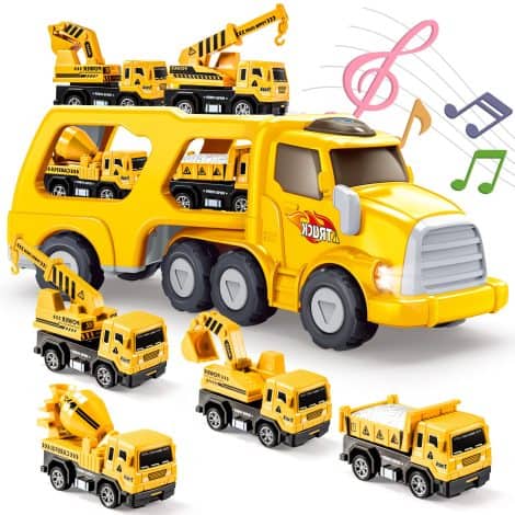 EUTOYZ Construction Vehicle Toys – Perfect gifts for boys aged 1-6 years, including diggers and toy cars.