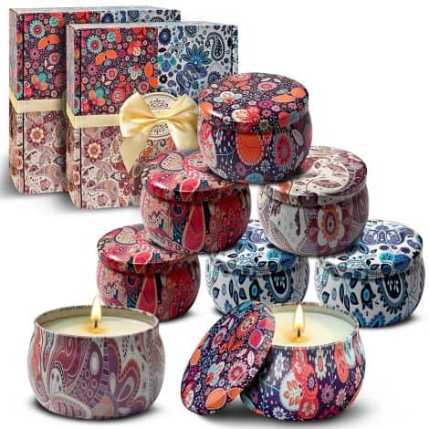 8 Pack Candle Sets for Her, Relaxing Candle Collection Ideal for Birthday or Gifting Mum, Wife, or Bestie. (2 Sets)