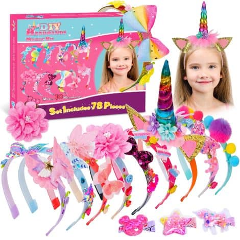 SASUKI Headband Kit: Creative crafts for young girls to make fashionable headbands, ideal for ages 5-12.