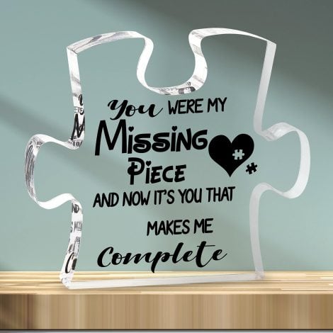 “Anniversary Puzzle Plaque – Romantic Gifts for your Partner with a Touch of Thoughtfulness”