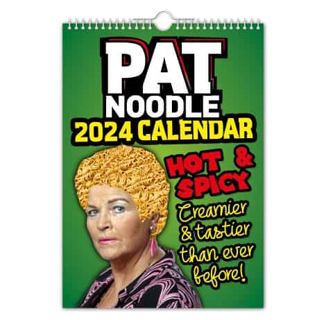 The Calendar Monarch – Pat Noodle/Pat Butcher 2024 Wall Calendar // Hilarious/Unique/Christmas/Birthday/Gift Choice/Novelty/Secret Santa/Yearly Schedule/Office Treat.