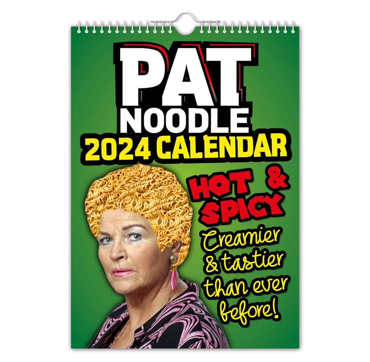 The Calendar King - Pat Noodle/Pat Butcher 2024 Wall Calendar (Regular - A4 210mm x 297mm)