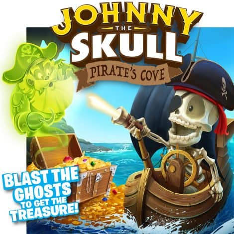 Johnny The Skull – Pirate’s Cove: Shoot the Ghosts to Find the Treasure! | Exciting Family Game | 1+ Players | Ages 4+