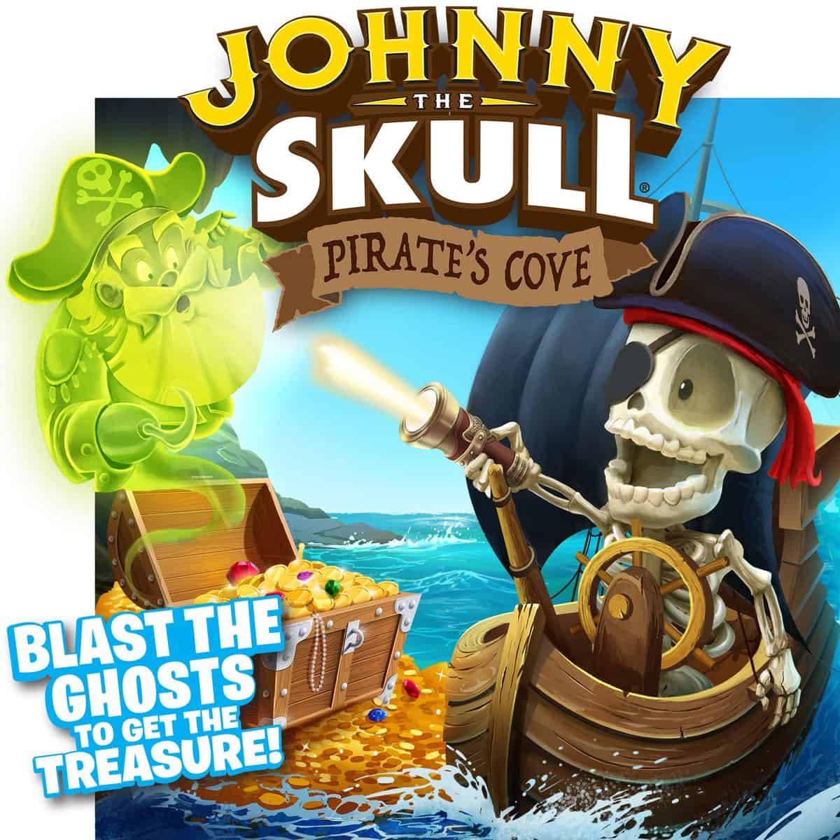 Johnny The Skull - Pirate's Cove: Blast the Ghosts to Get the Treasure! | Fun Action Game For All The Family | 1 or More Players | Ages 4+