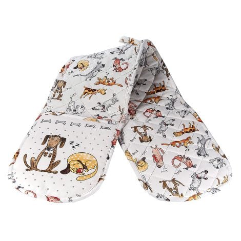 SPOTTED DOG GIFT COMPANY’s Double Oven Gloves: A dog-themed, heat-resistant mitt for baking, perfect for dog lovers.