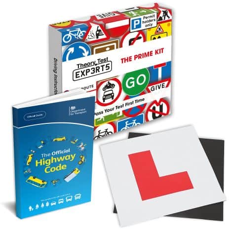 Ultimate package for learner drivers: 2023 UK Highway Code book, 2 magnetic L plates, approved by driving instructors. Perfect driving test gift for teens aged 16-18.