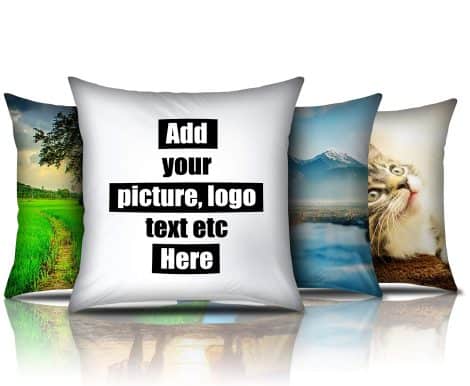 SAMAR Customized Pillowcase – Personalize with Text, Image or Design. 41x41cm, Easy to Clean, Ideal Gift for Occasions.